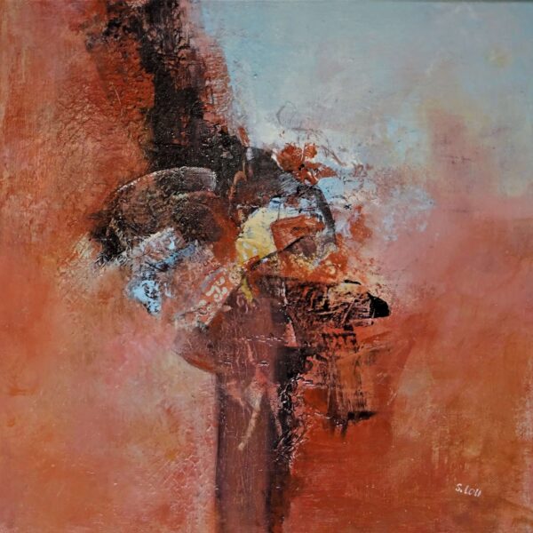 impulsion réf i9, acrylique 40x40 cm, 2021