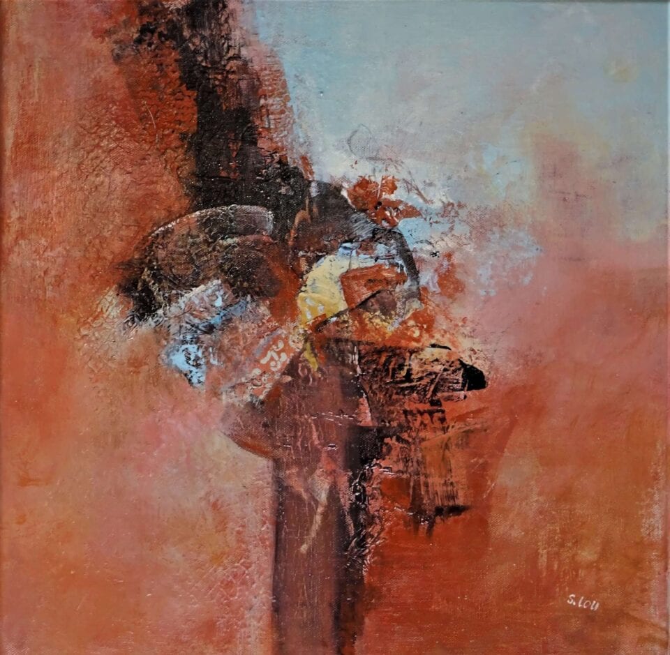 impulsion réf i9, acrylique 40x40 cm, 2021